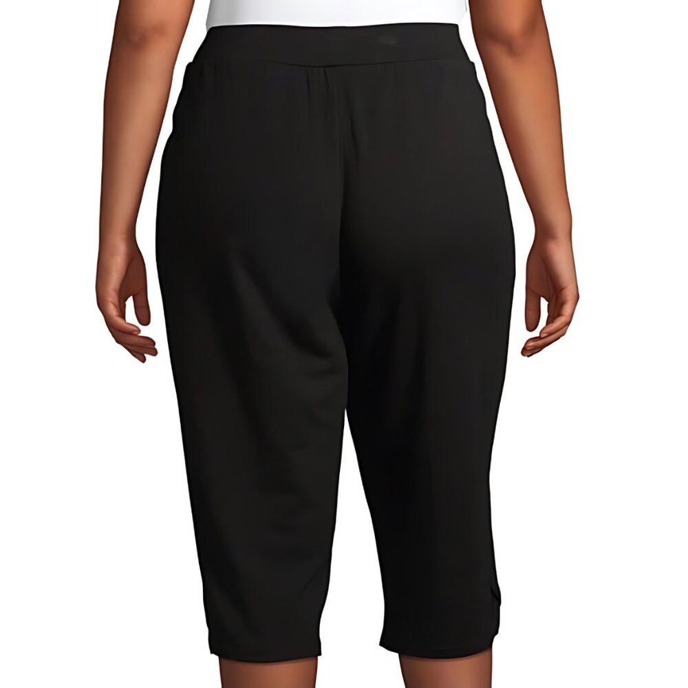 3/$30 Knit Capri, Black - Picture 3 of 8